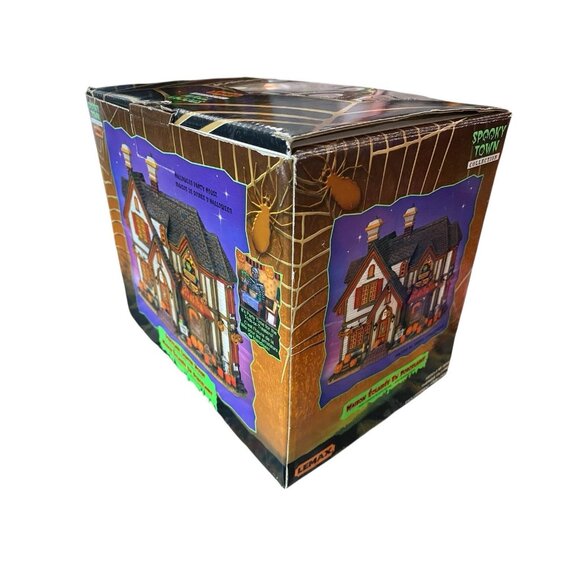 Lemax Spooky Town Halloween Party House Retired 2004 In Box Light Up - Works! - Picture 6 of 8